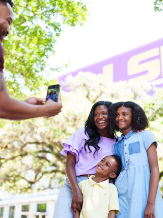 Family at Tiger Stadium